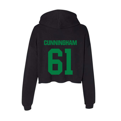 North Texas - NCAA Football : Drew Cunningham - Women's Crop Fleece Hoodie-1