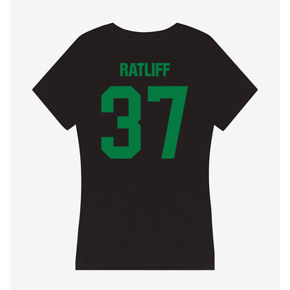 North Texas - NCAA Football : Ian Ratliff - Women's V-Neck T-Shirt-1