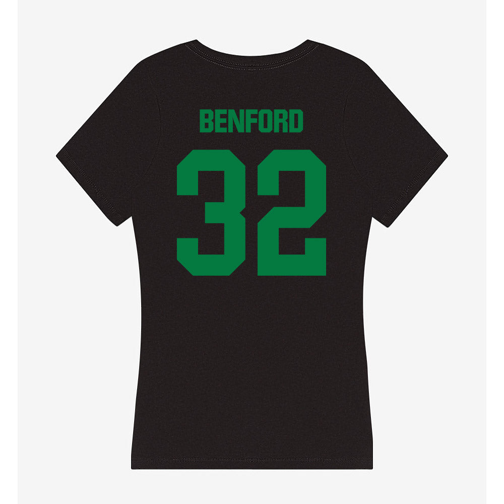 North Texas - NCAA Football : Anthony Benford - Women's V-Neck T-Shirt-1