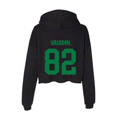 North Texas - NCAA Football : Connor Vaughn - Women's Crop Fleece Hoodie-1