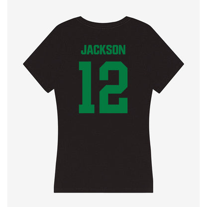 North Texas - NCAA Women's Volleyball : Jahniya Jackson - Women's V-Neck T-Shirt-1