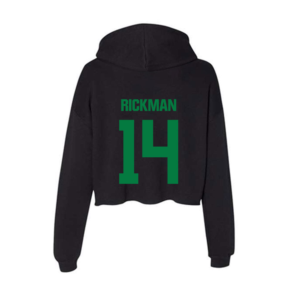 North Texas - NCAA Women's Basketball : Allison Rickman - Women's Crop Fleece Hoodie-1