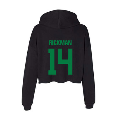 North Texas - NCAA Women's Basketball : Allison Rickman - Women's Crop Fleece Hoodie-1
