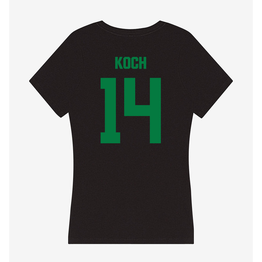 North Texas - NCAA Football : Kyle Koch - Women's V-Neck T-Shirt-1