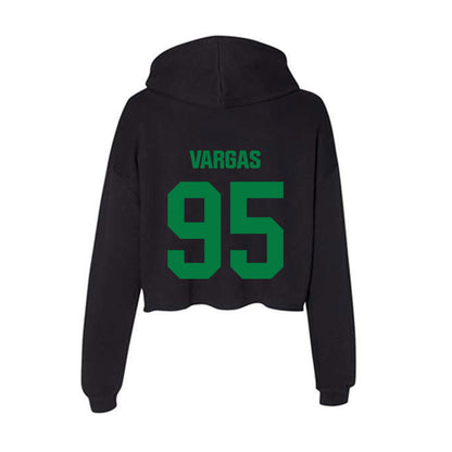 North Texas - NCAA Football : Rudy Vargas - Women's Crop Fleece Hoodie-1