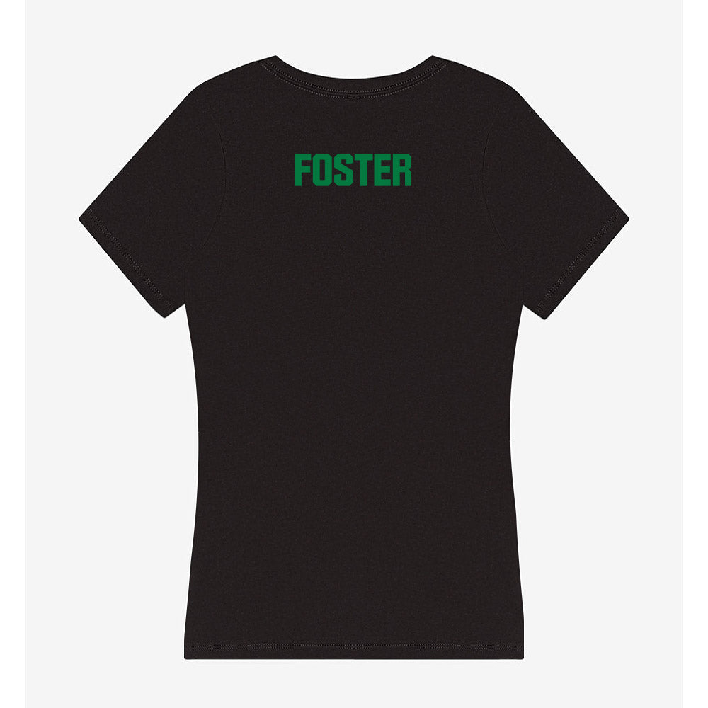 North Texas - NCAA Women's Track & Field : Fabrienne Foster - Women's V-Neck T-Shirt-1
