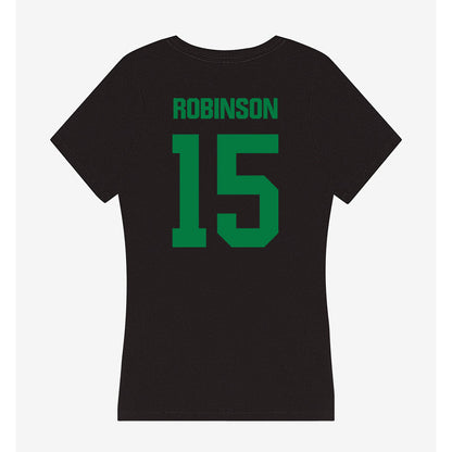 North Texas - NCAA Men's Basketball : Reece Robinson - Women's V-Neck T-Shirt-1