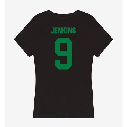 North Texas - NCAA Football : Cameren Jenkins - Women's V-Neck T-Shirt-1