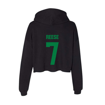 North Texas - NCAA Football : Max Reese - Women's Crop Fleece Hoodie-1