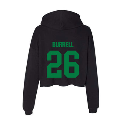 North Texas - NCAA Football : S'Maje Burrell - Women's Crop Fleece Hoodie-1