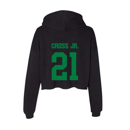 North Texas - NCAA Football : Jason Cross Jr. - Women's Crop Fleece Hoodie-1