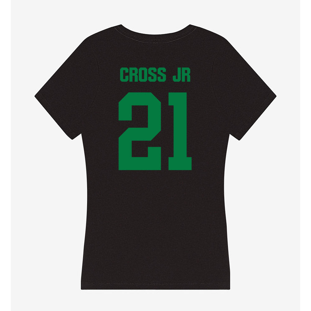 North Texas - NCAA Football : Jason Cross Jr - Women's V-Neck T-Shirt-1