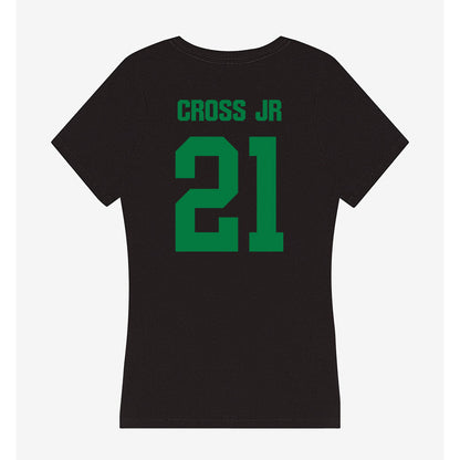 North Texas - NCAA Football : Jason Cross Jr - Women's V-Neck T-Shirt-1