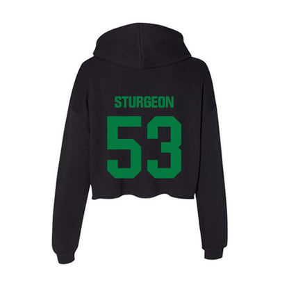 North Texas - NCAA Football : Rohan Sturgeon - Women's Crop Fleece Hooded Sweatshirt-1