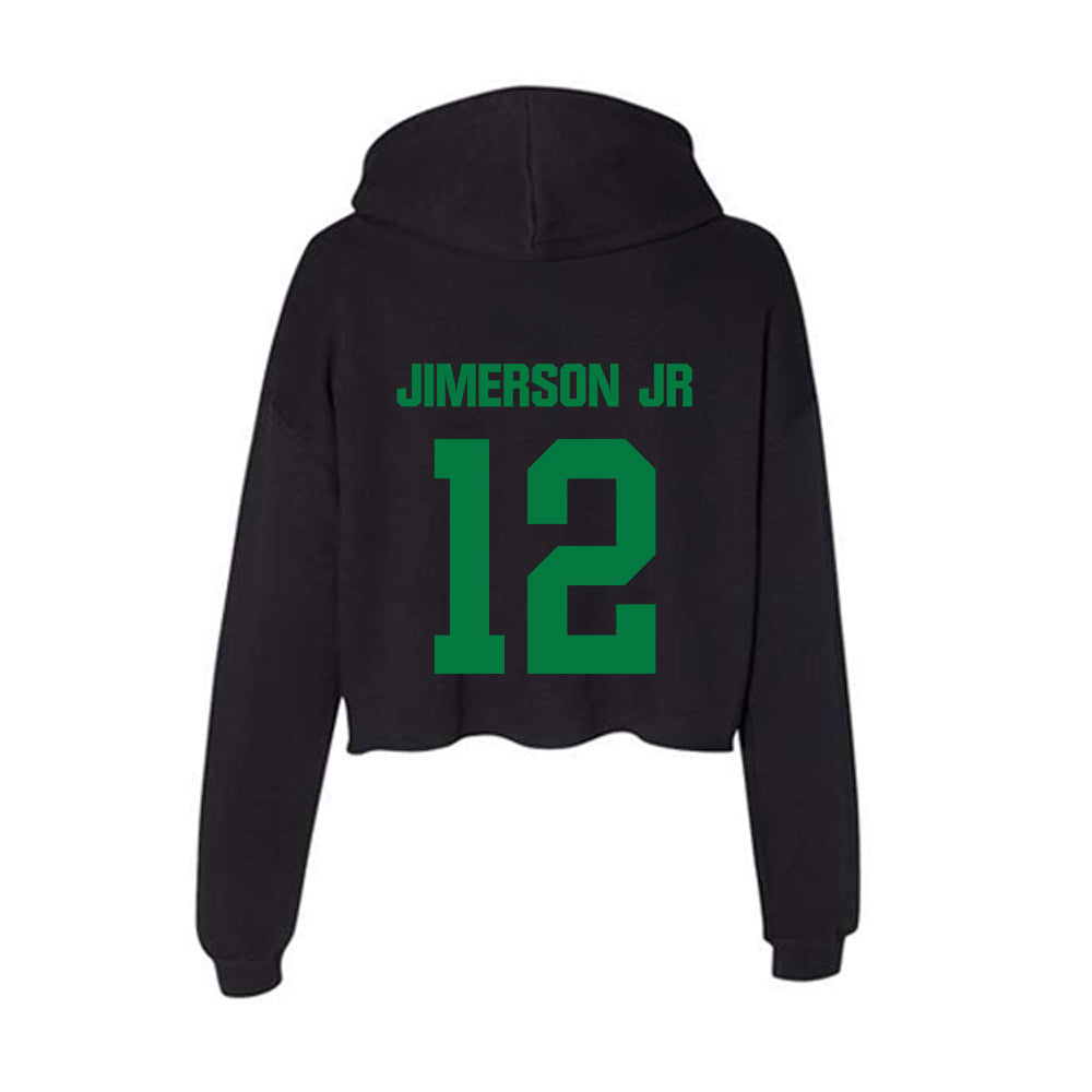 North Texas - NCAA Football : Chris Jimerson jr - Women's Crop Fleece Hoodie-1