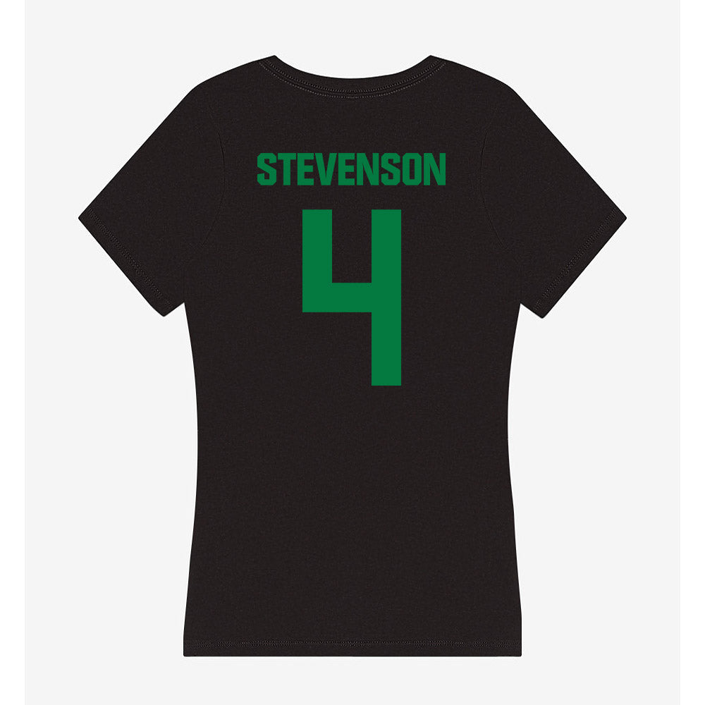 North Texas - NCAA Men's Basketball : JeShawn Stevenson - Women's V-Neck T-Shirt-1