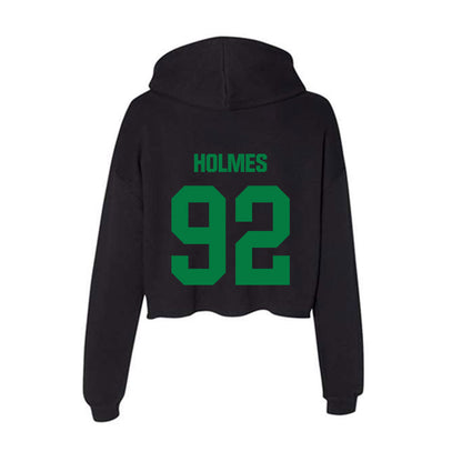 North Texas - NCAA Football : Grady Holmes - Women's Crop Fleece Hooded Sweatshirt-1