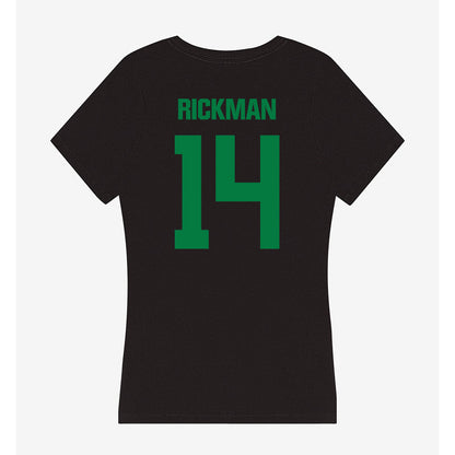 North Texas - NCAA Women's Basketball : Allison Rickman - Women's V-Neck T-Shirt-1