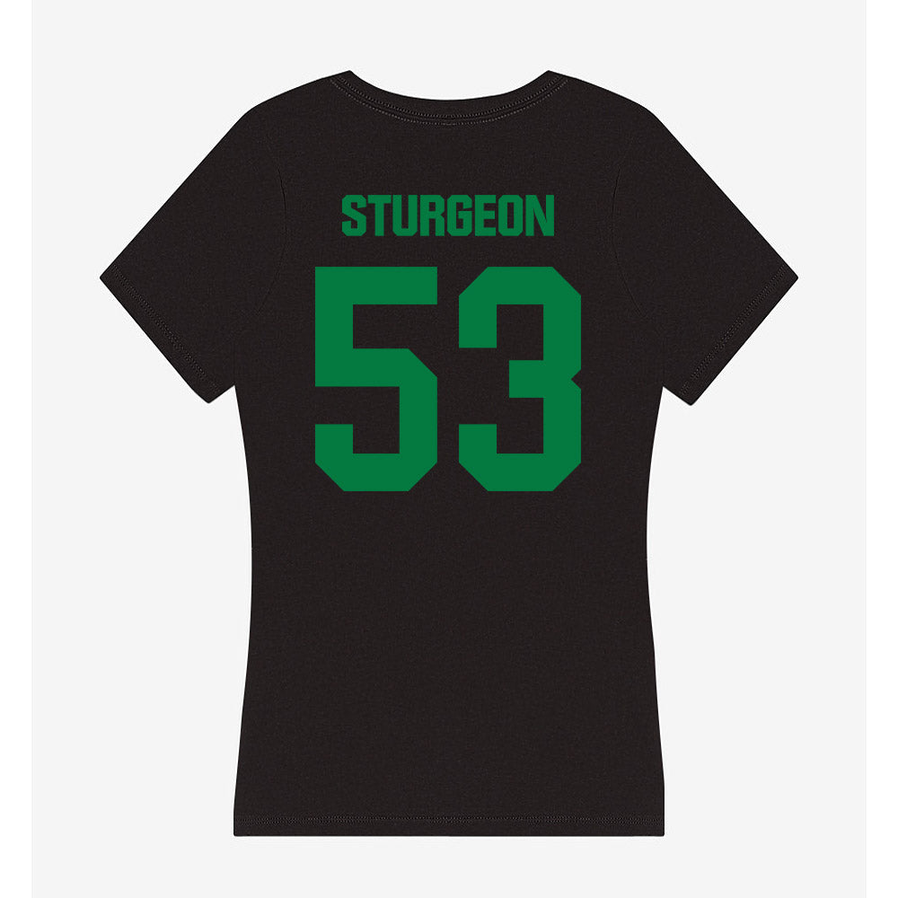 North Texas - NCAA Football : Rohan Sturgeon - Women's V-Neck T-Shirt-1