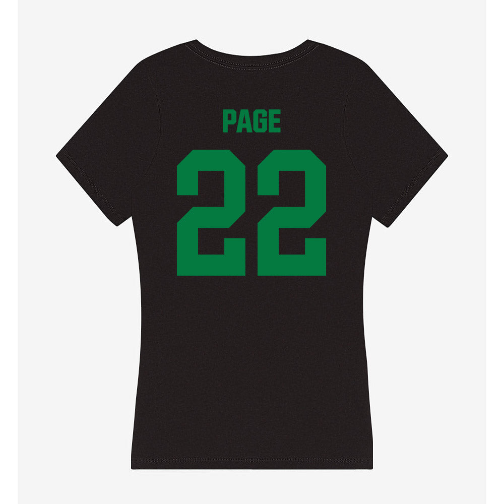 North Texas - NCAA Football : Colin Page - Women's V-Neck T-Shirt-1