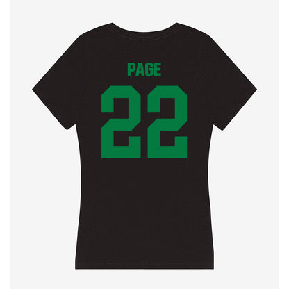 North Texas - NCAA Football : Colin Page - Women's V-Neck T-Shirt-1