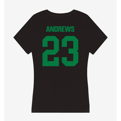 North Texas - NCAA Softball : Elizabeth Andrews - Women's V-Neck T-Shirt-1