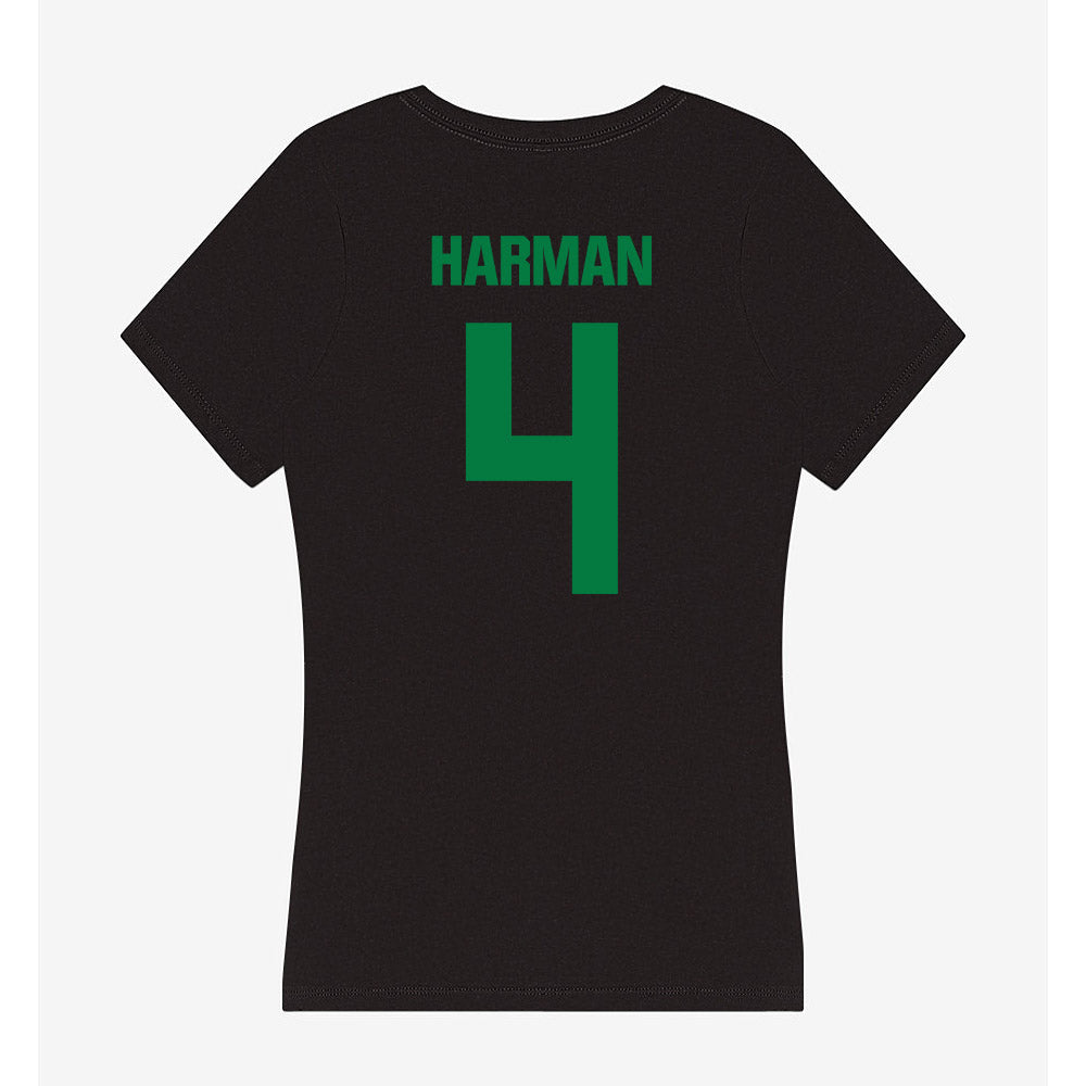 North Texas - NCAA Softball : Bradi Harman - Women's V-Neck T-Shirt-1