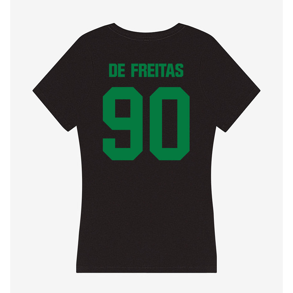 North Texas - NCAA Football : Dominic De Freitas - Women's V-Neck T-Shirt-1