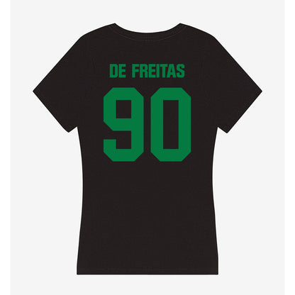 North Texas - NCAA Football : Dominic De Freitas - Women's V-Neck T-Shirt-1