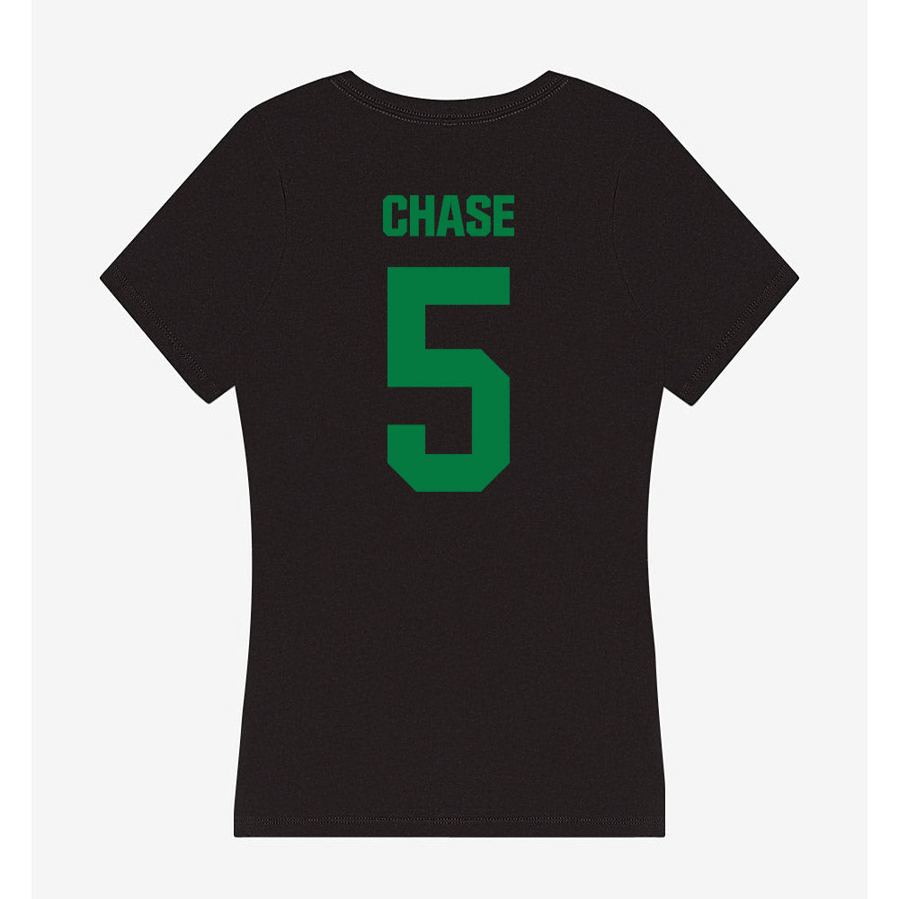 North Texas - NCAA Women's Basketball : Mekhia Chase - Women's V-Neck T-Shirt-1