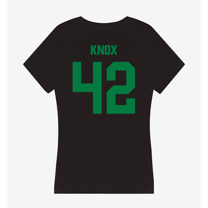 North Texas - NCAA Football : Brayden Knox - Women's V-Neck T-Shirt-1