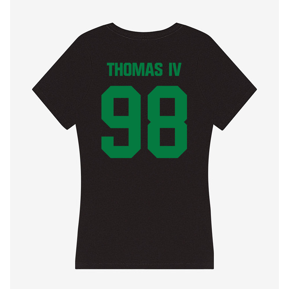 North Texas - NCAA Football : Curlee Thomas IV - Women's V-Neck T-Shirt-1