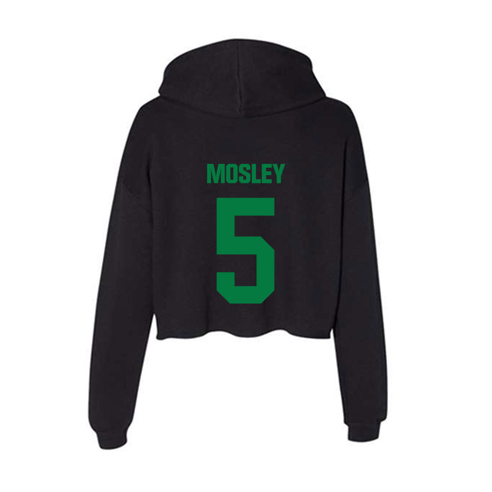 North Texas - NCAA Women's Basketball : Kendall Mosley - Women's Crop Fleece Hooded Sweatshirt-1