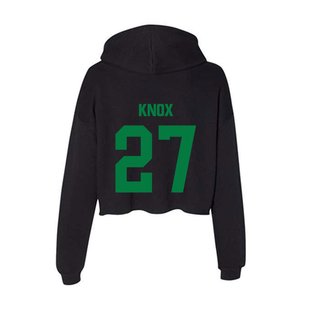 North Texas - NCAA Football : Julian Knox - Women's Crop Fleece Hoodie-1