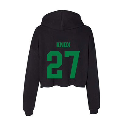 North Texas - NCAA Football : Julian Knox - Women's Crop Fleece Hoodie-1