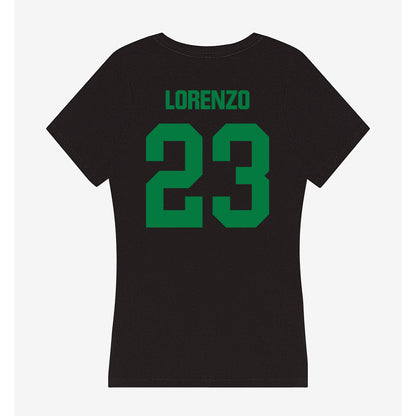North Texas - NCAA Football : Christian Lorenzo - Women's V-Neck T-Shirt-1