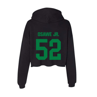 North Texas - NCAA Football : Courage Osawe Jr. - Women's Crop Fleece Hooded Sweatshirt-1