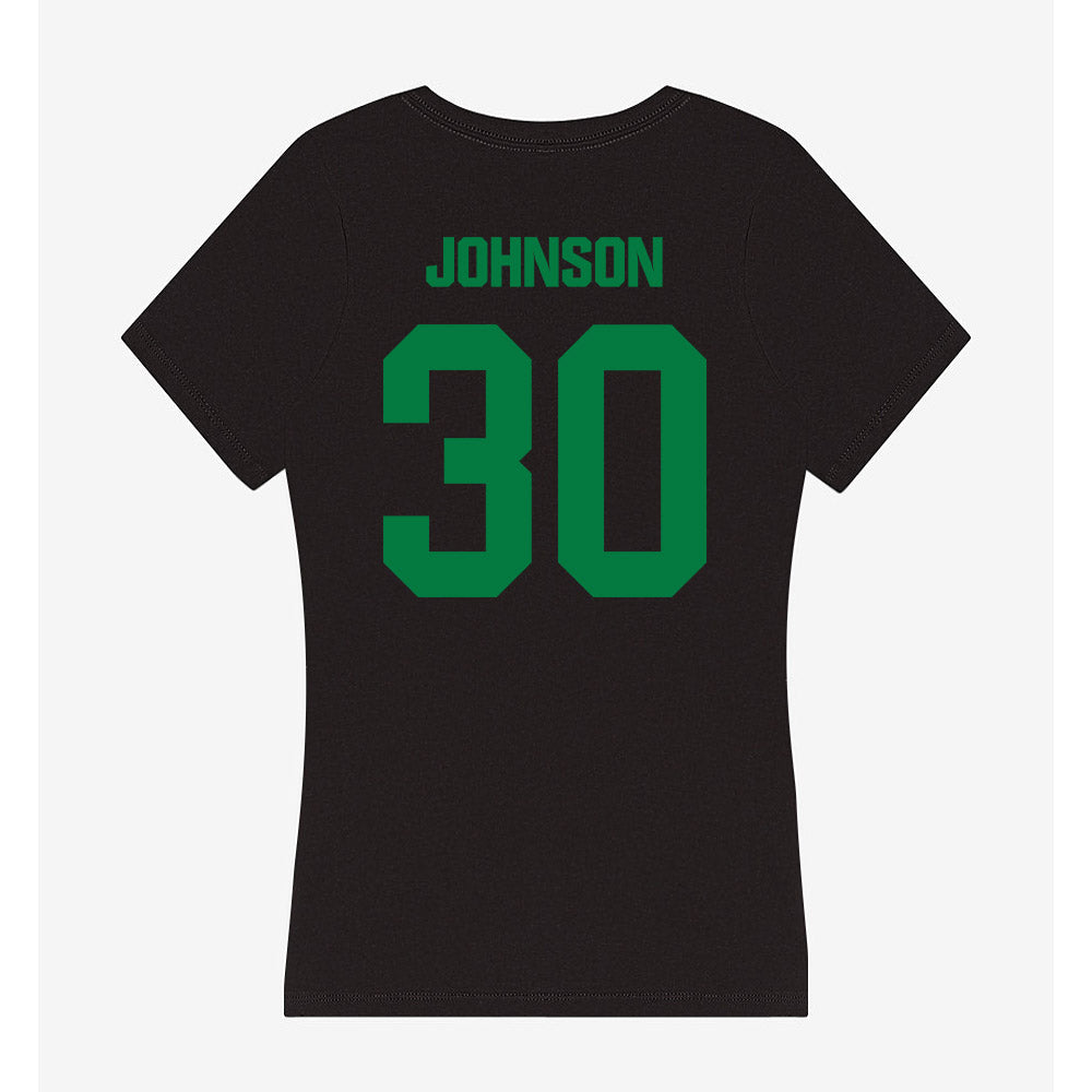 North Texas - NCAA Football : Chantz Johnson - Women's V-Neck T-Shirt-1