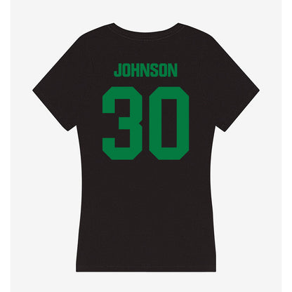 North Texas - NCAA Football : Chantz Johnson - Women's V-Neck T-Shirt-1