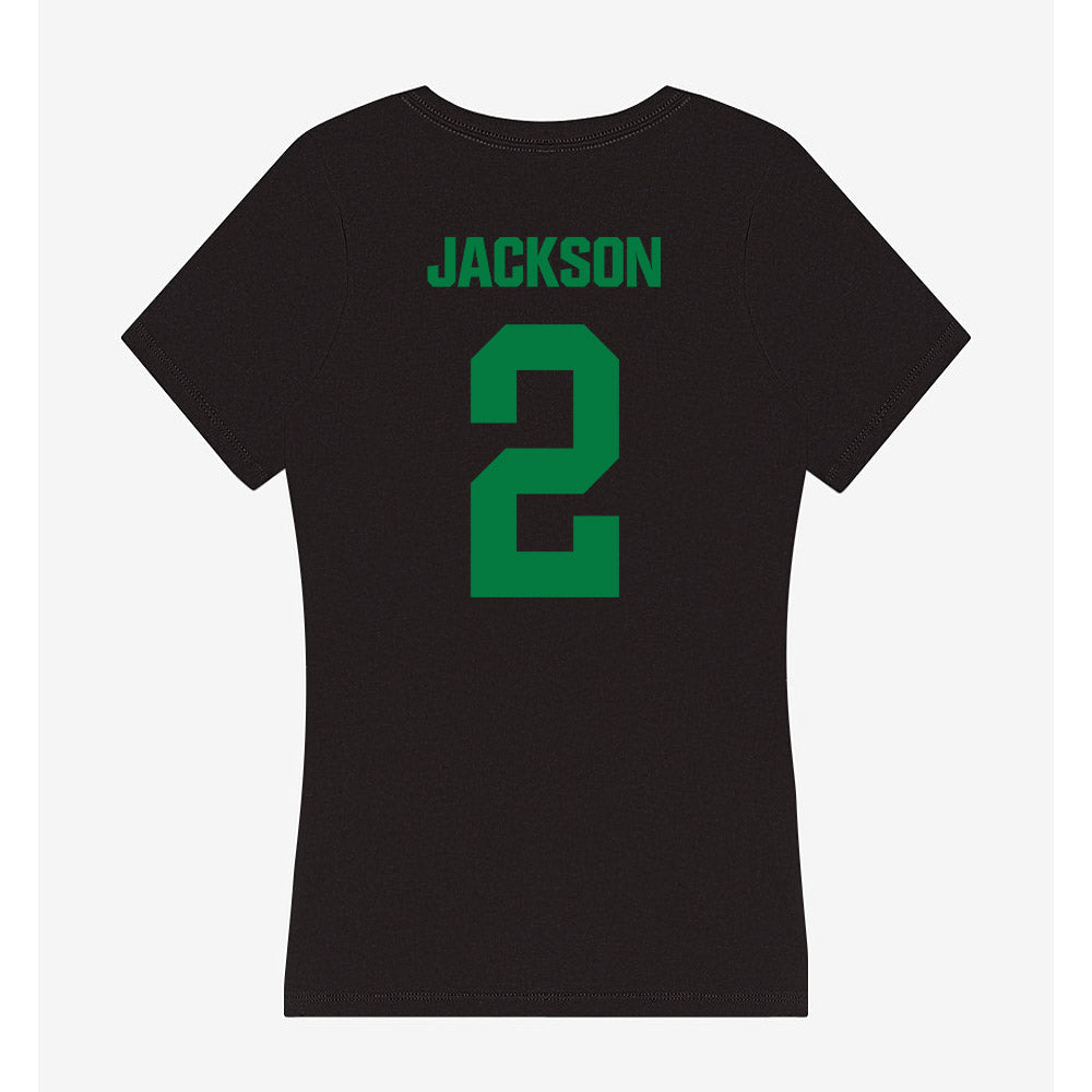 North Texas - NCAA Football : Tayven Jackson - Women's V-Neck T-Shirt-1