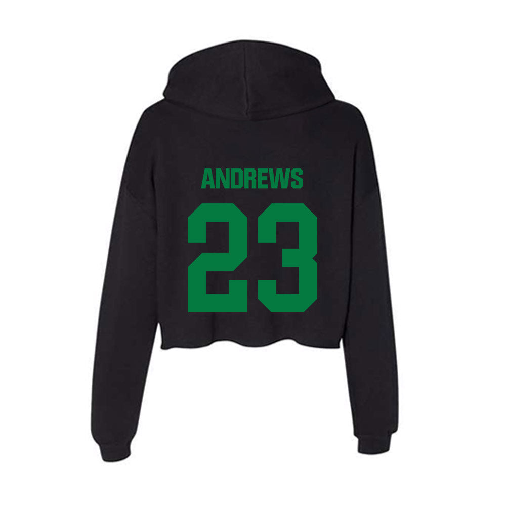 North Texas - NCAA Softball : Elizabeth Andrews - Women's Crop Fleece Hoodie-1