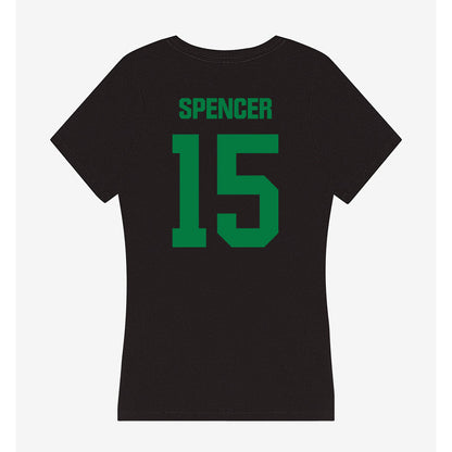 North Texas - NCAA Women's Basketball : Cherie Spencer - Women's V-Neck T-Shirt-1