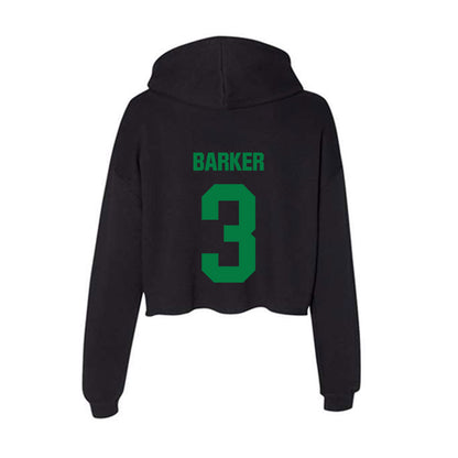 North Texas - NCAA Football : Zakye Barker - Women's Crop Fleece Hoodie-1