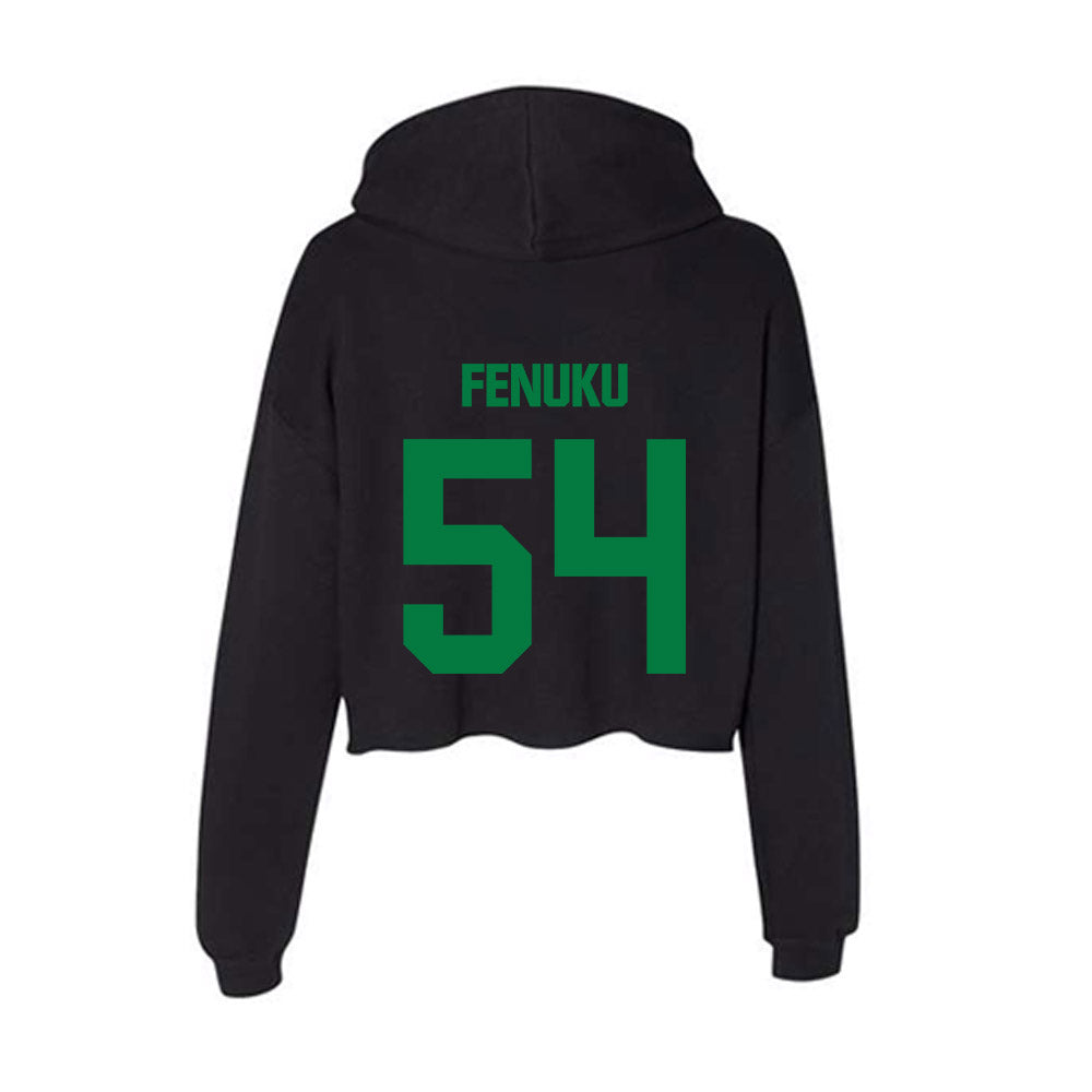 North Texas - NCAA Football : Henry Fenuku - Women's Crop Fleece Hoodie-1