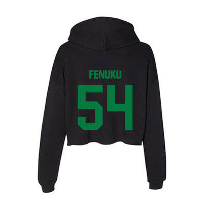 North Texas - NCAA Football : Henry Fenuku - Women's Crop Fleece Hoodie-1