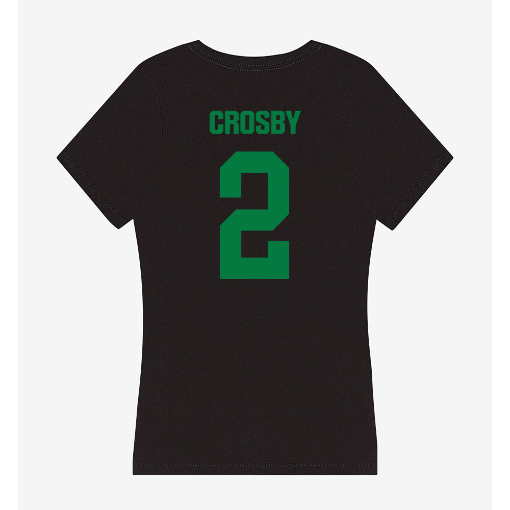 North Texas - NCAA Men's Basketball : Cahmai Crosby - Women's V-Neck T-Shirt-1