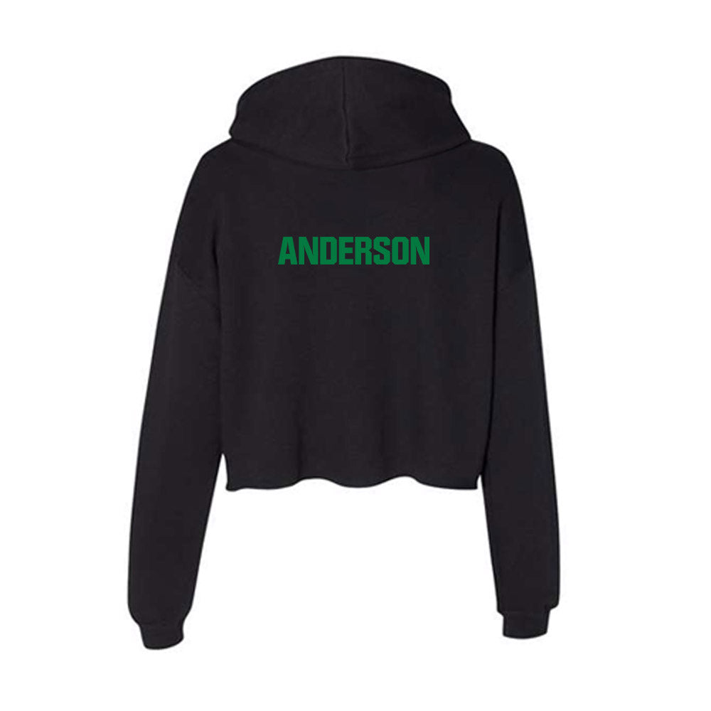 North Texas - NCAA Women's Swimming & Diving : Vivian Anderson - Women's Crop Fleece Hoodie-1