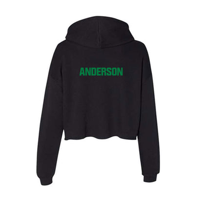 North Texas - NCAA Women's Swimming & Diving : Vivian Anderson - Women's Crop Fleece Hoodie-1