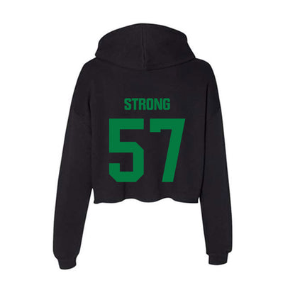 North Texas - NCAA Football : Chandler Strong - Women's Crop Fleece Hoodie-1