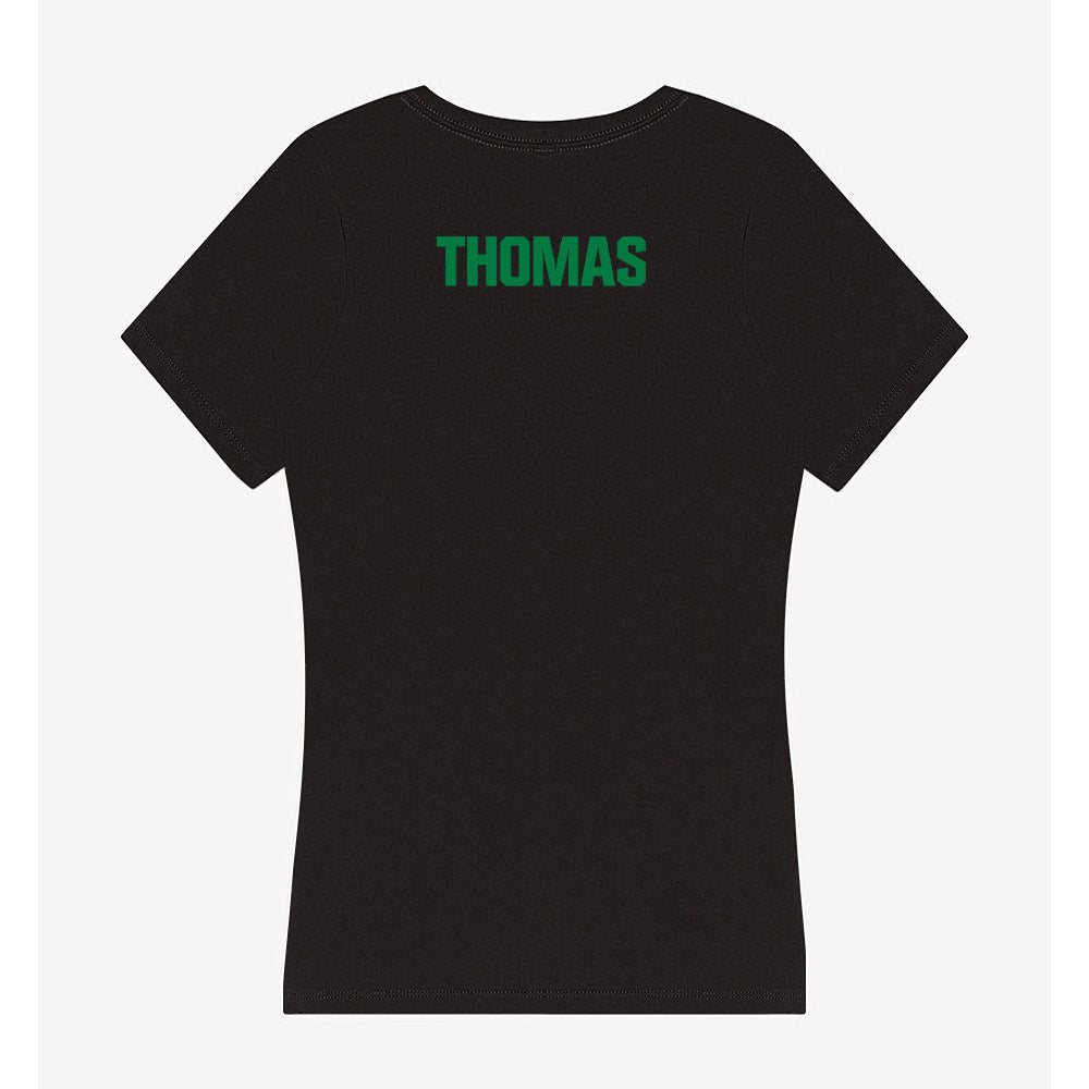 North Texas - NCAA Women's Track & Field : Nichole Thomas - Women's V-Neck T-Shirt-1